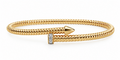 Yellow Gold Diamond Nail Bracelet