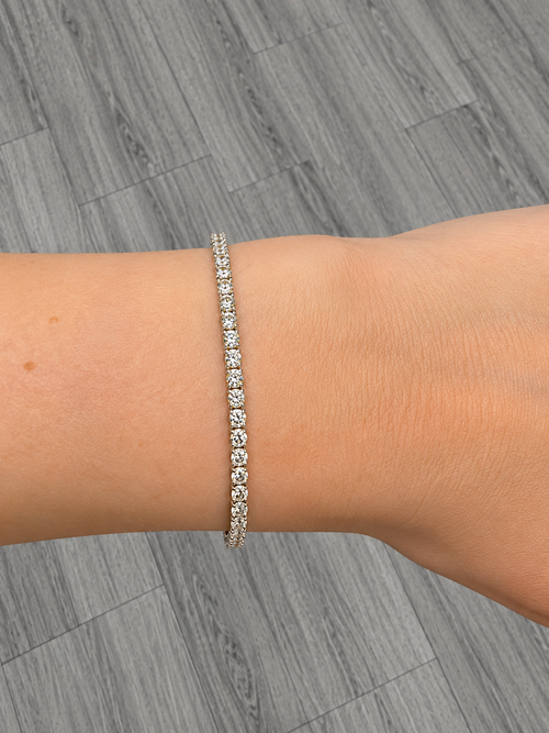 3.00ct White Gold Diamond Tennis Bracelet