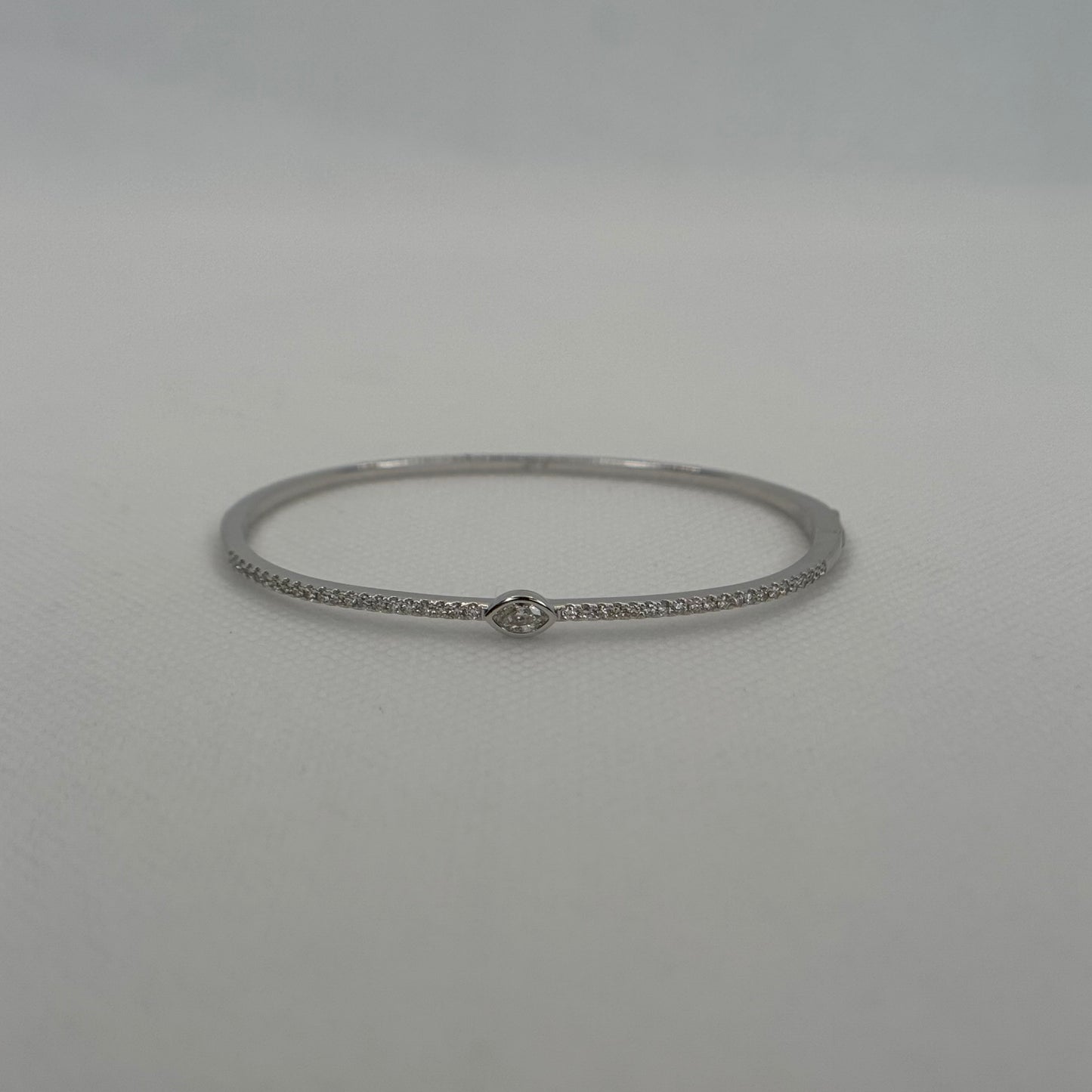 Marquis Diamond Bezel Bangle