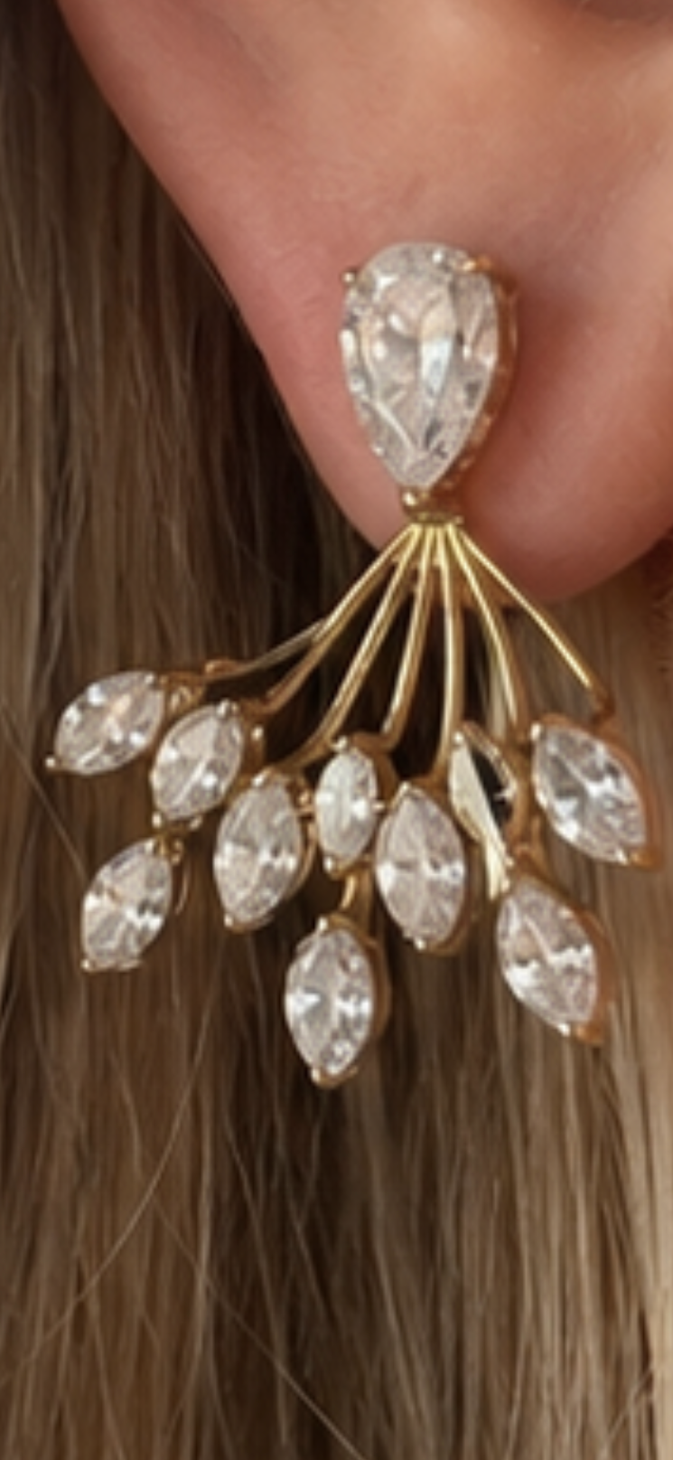 Fan Drop Earrings