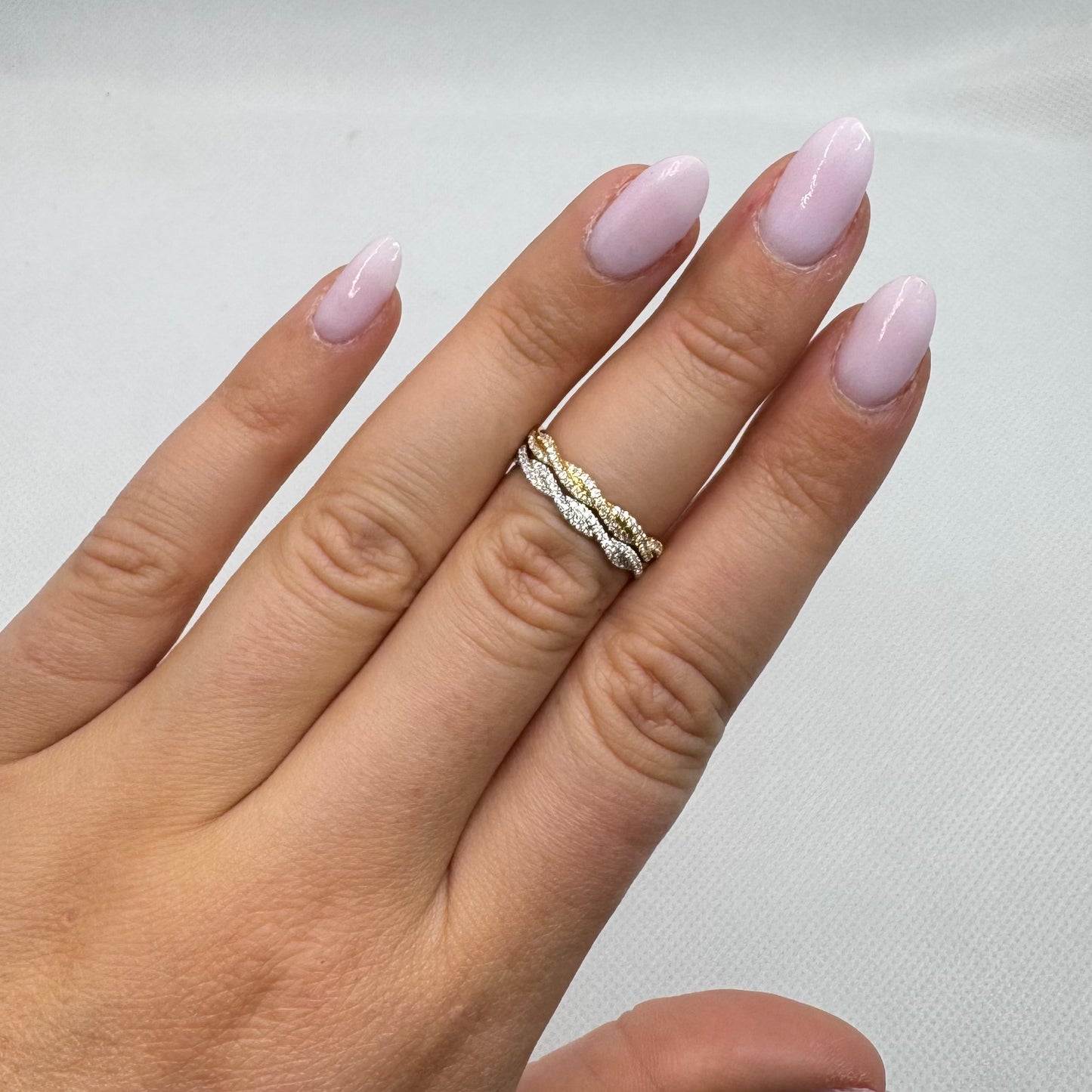 Intertwining Diamond Band