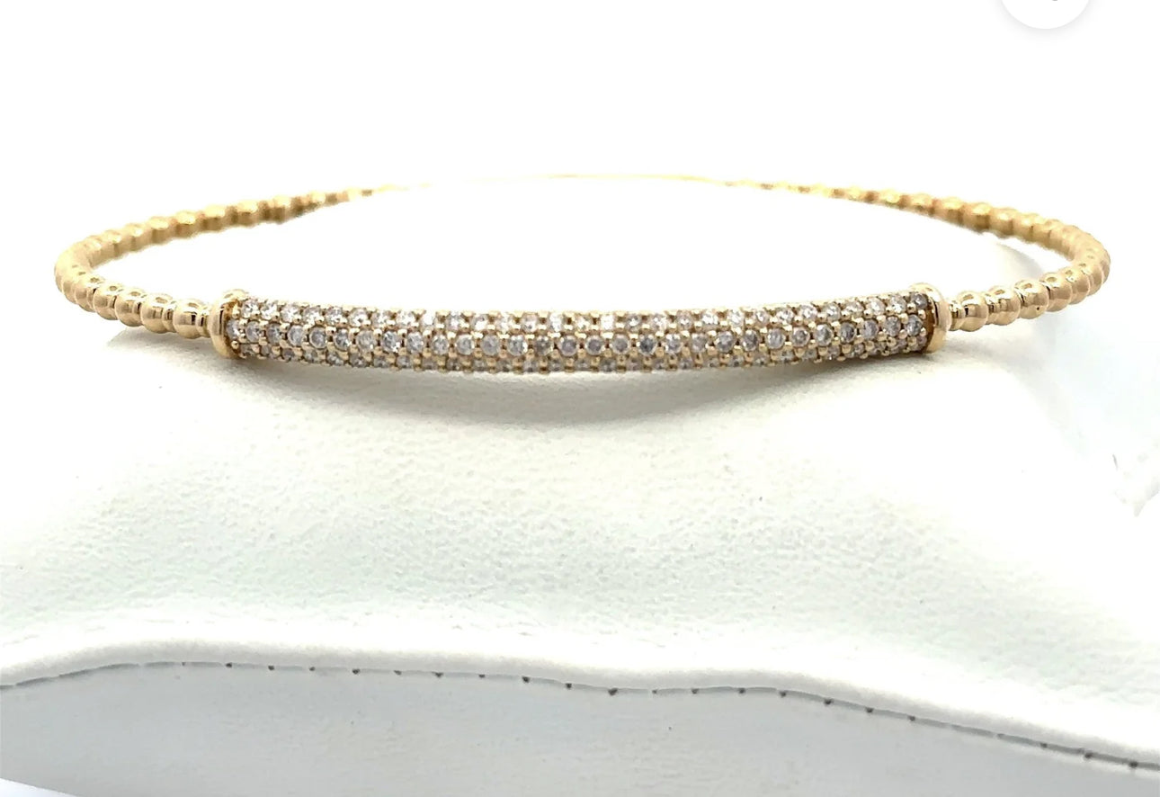 Rope Style Flex with Diamond Bar Bracelet