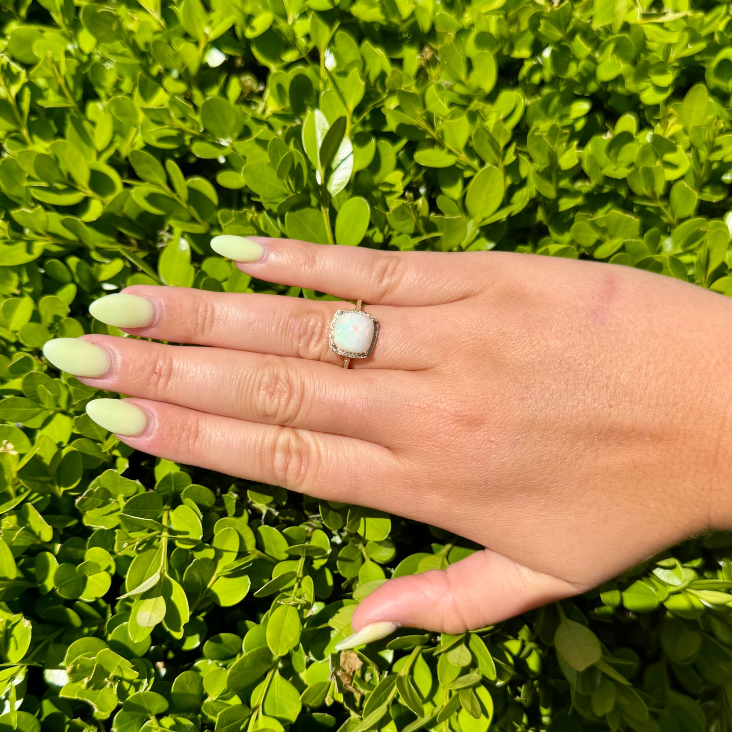 Opal and Diamond Ring