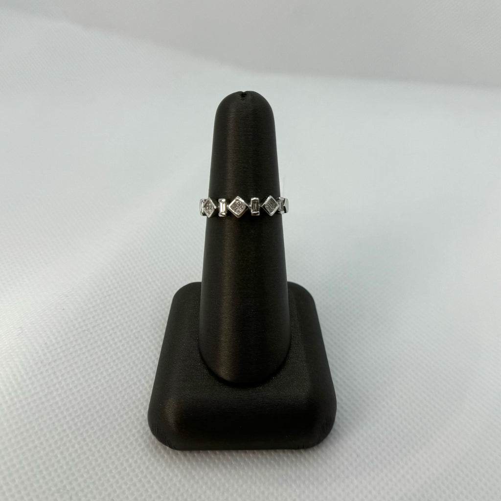 Multi Shape Diamond Bezel Ring