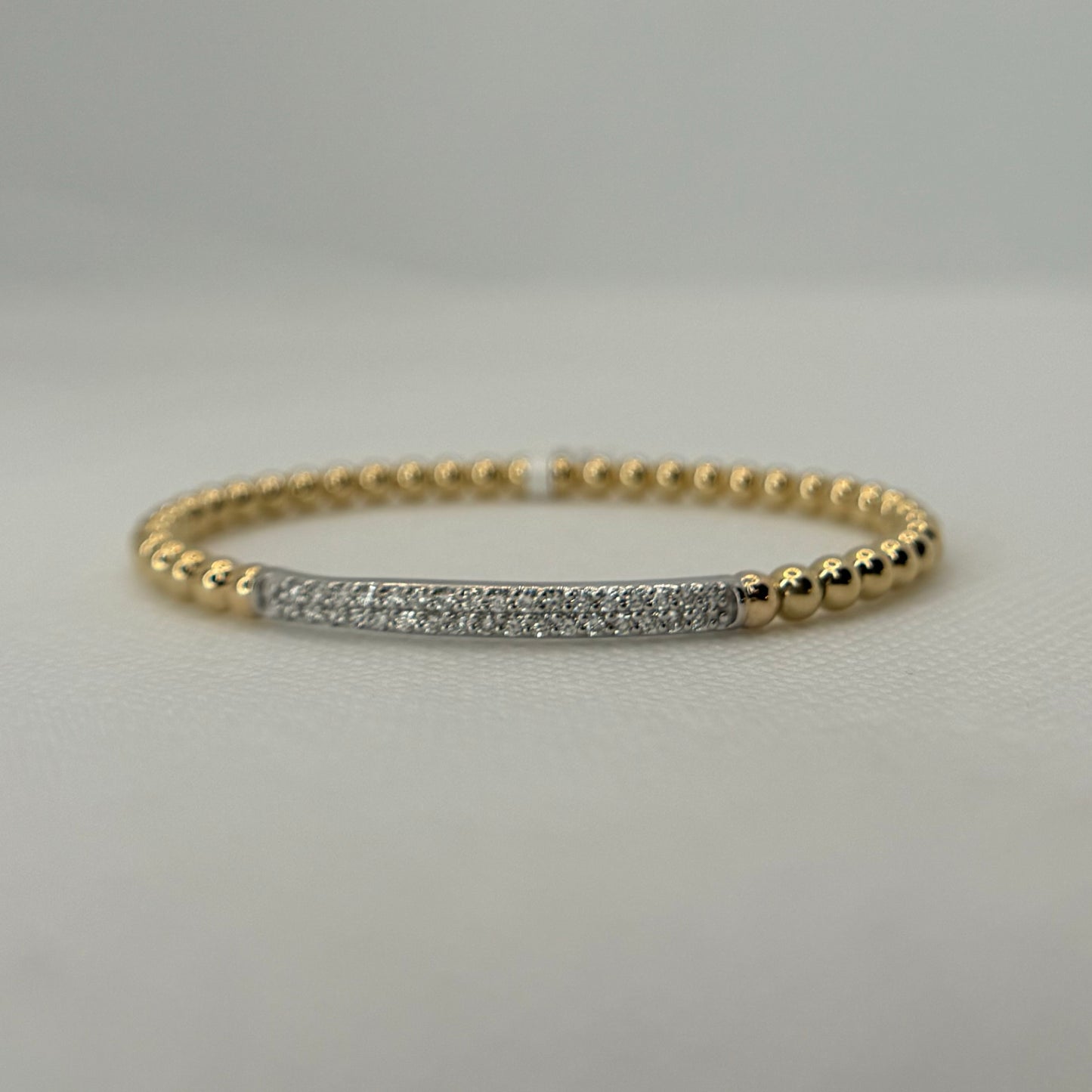 Diamond Beaded Stretchy Bracelet