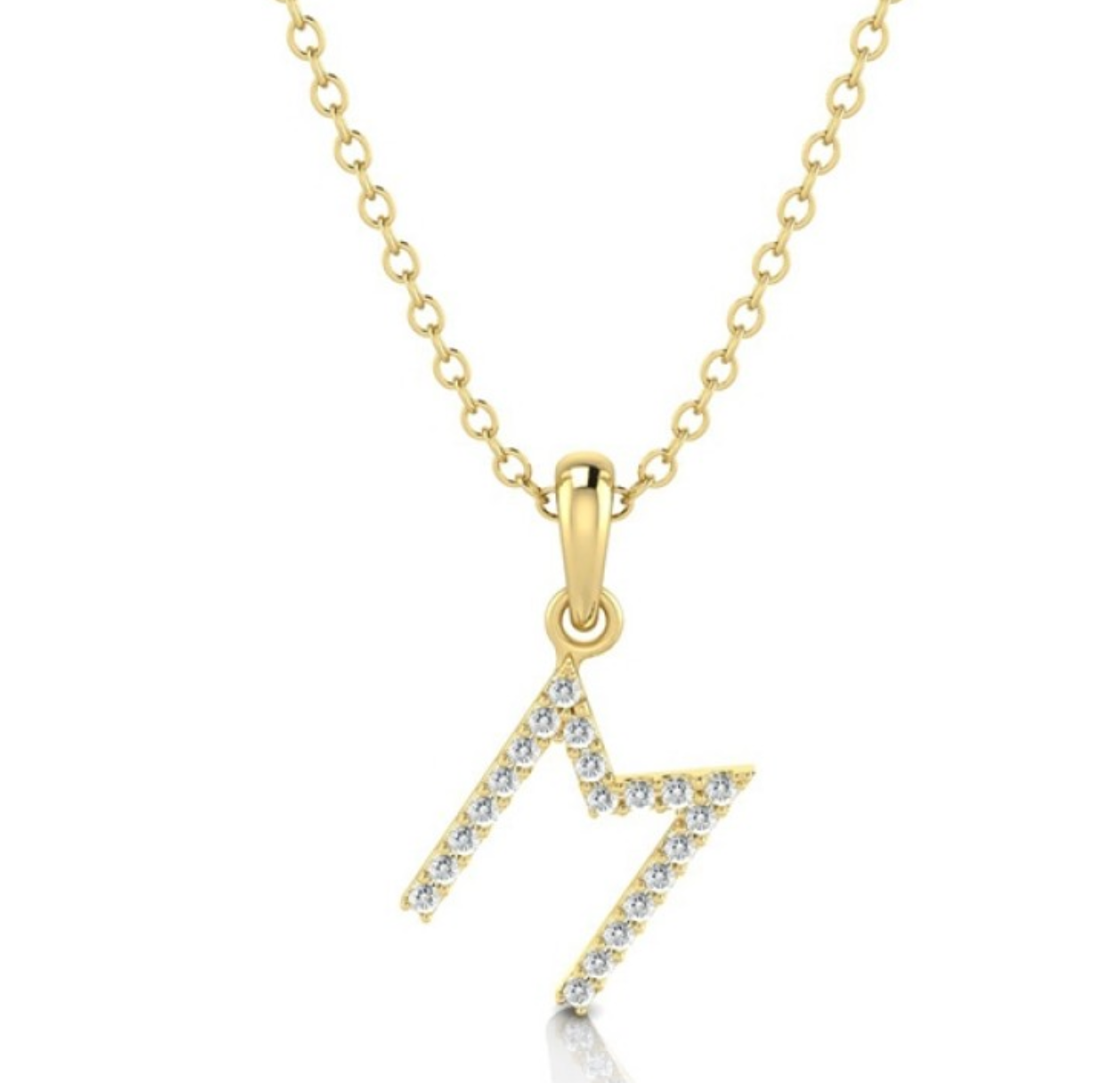 Diamond Initial Necklace