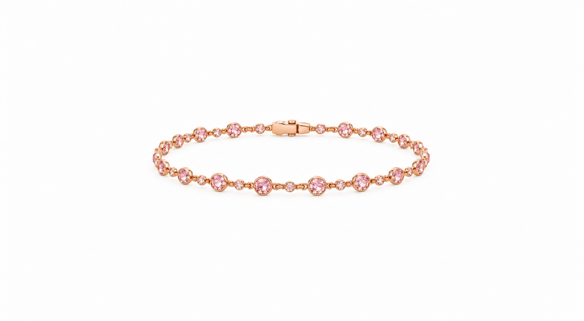 Pink Diamond Bezel Bracelet