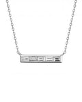 Baguette Diamond Channel Set Necklace