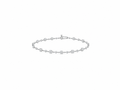Graduated Round Diamond Station Bracelet