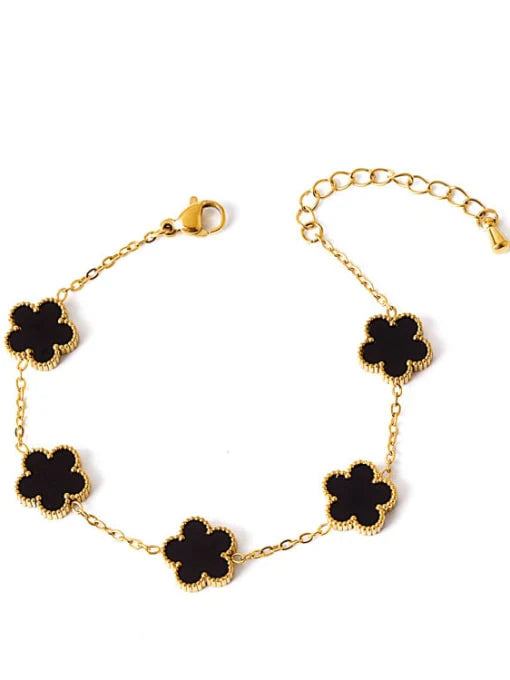 Clover Station Link Bracelet