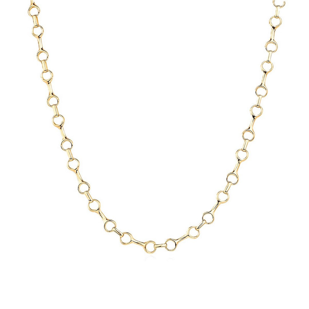 14k Yellow Gold Bone Chain