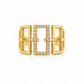 Gold Geometric Ring