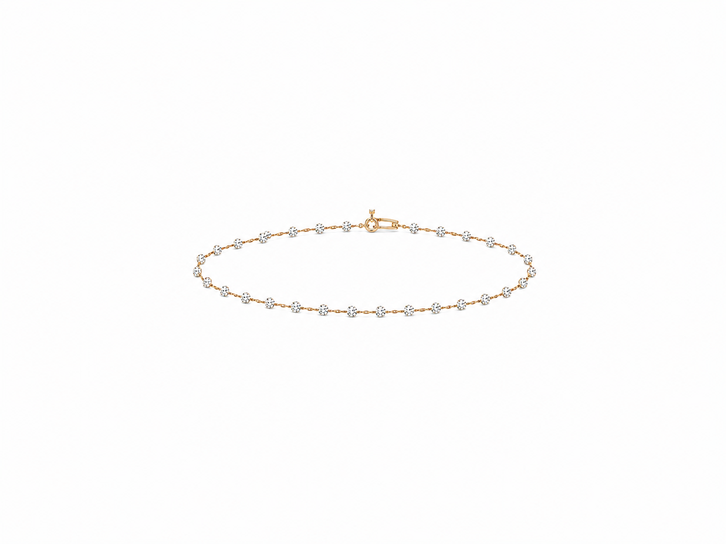 Uniform Round Diamond Tennis Bracelet