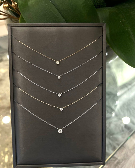 Floating Diamond Necklace