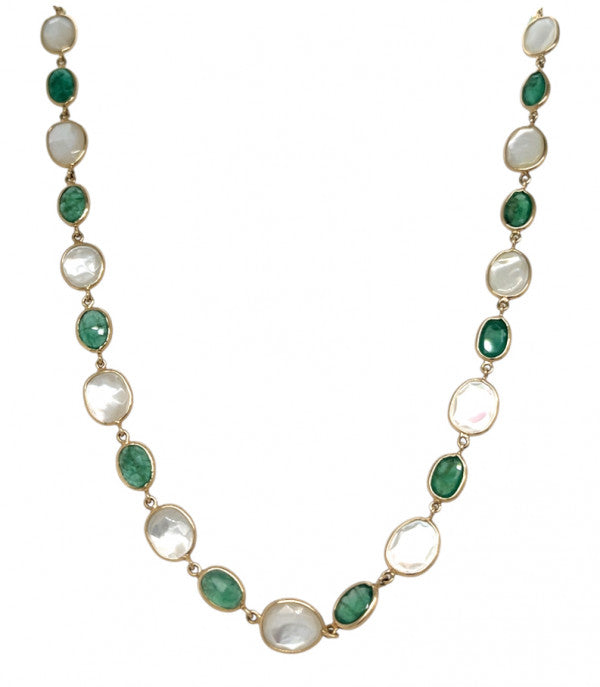 Gemstone Slice Necklace