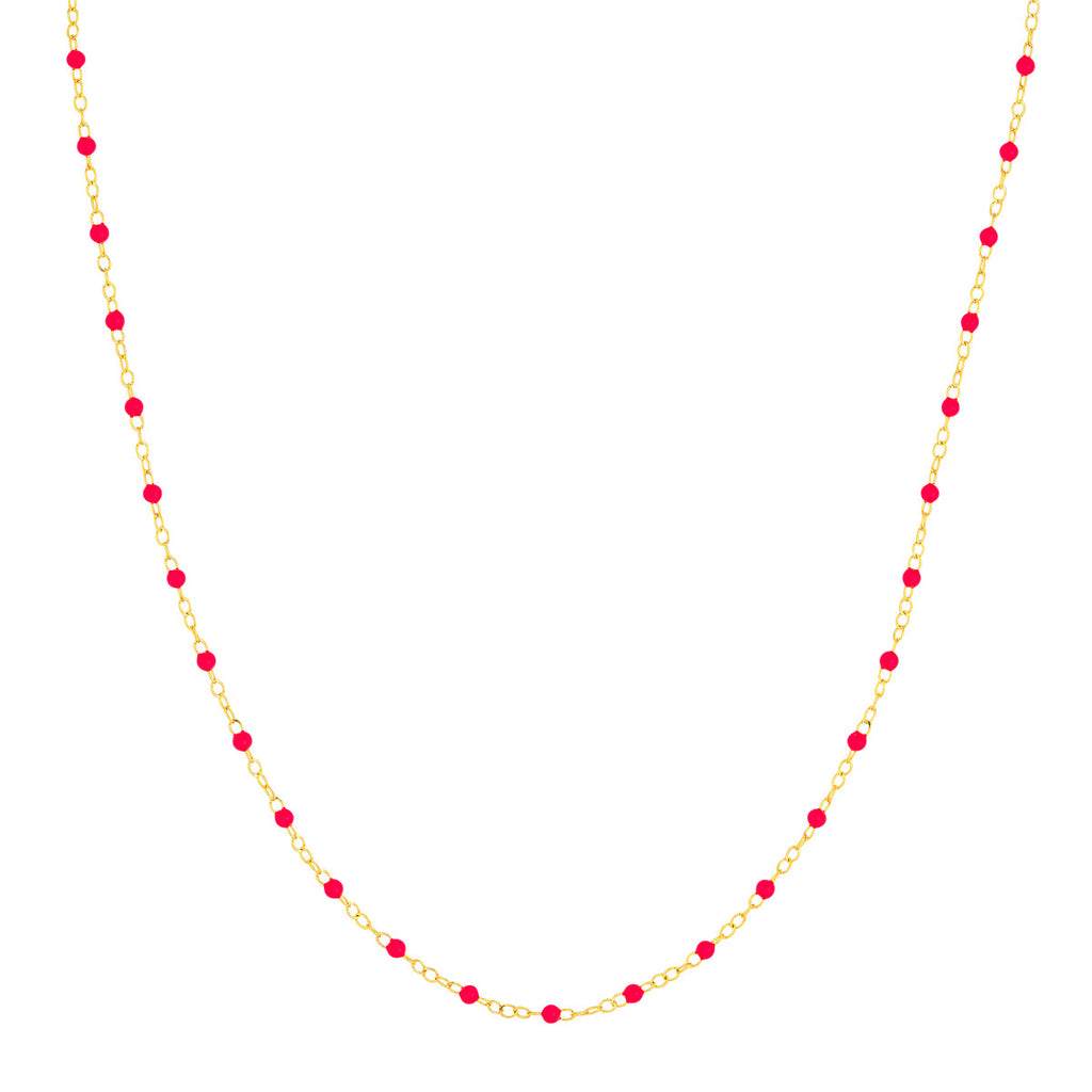 Enamel Bead Piatto Chain