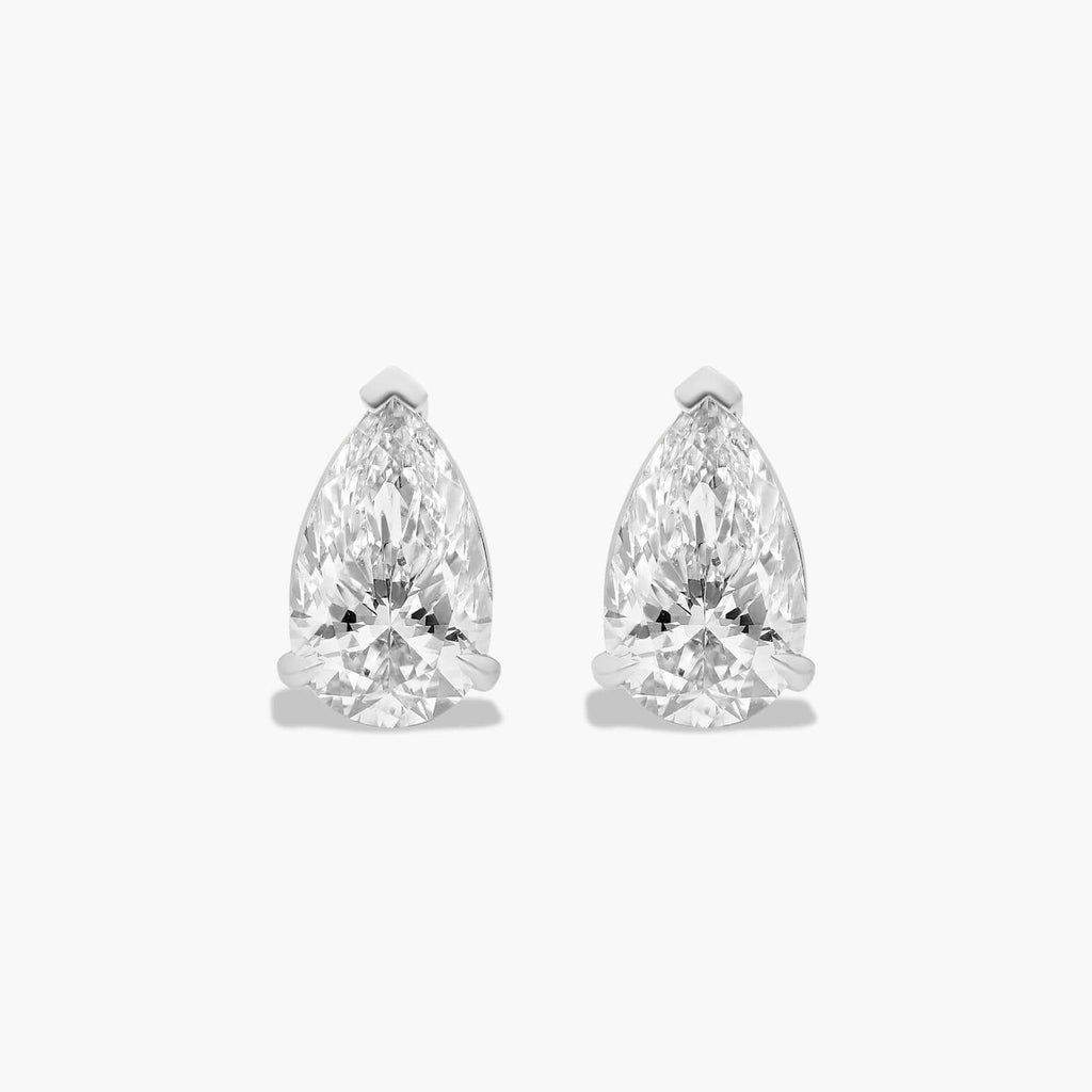 3.13ct Pear Cut Lab Grown Diamond Studs
