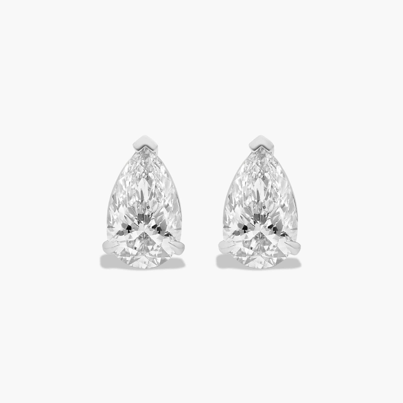 3.13ct Pear Cut Lab Grown Diamond Studs