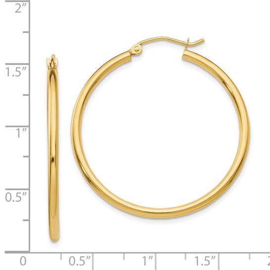 Lightweight Tube Hoop Earring