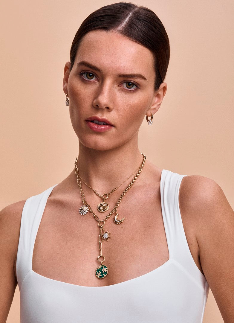 Gold and Diamond Burst Charm