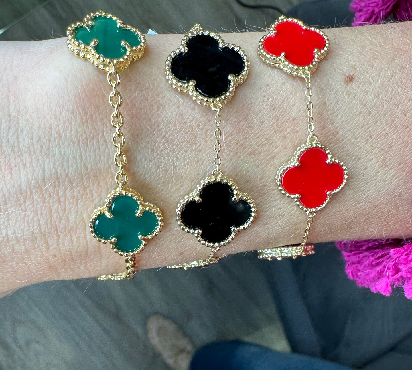 Clover Station Link Bracelet